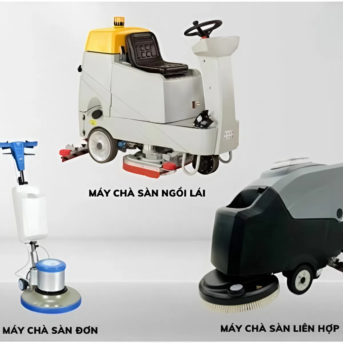Phân loại máy chà sàn công nghiệp phổ biến hiện nay
